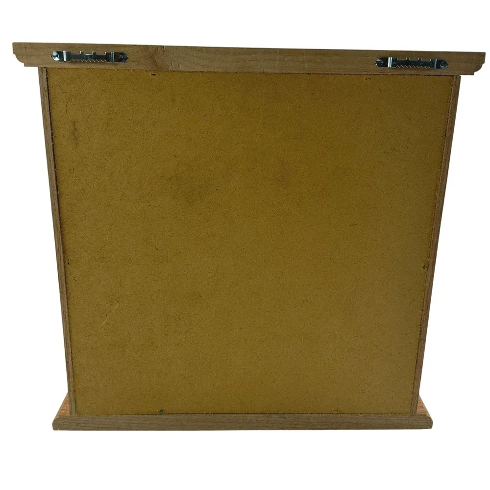 Golf Ball Display Case‎ Oak 25 Slots Balls Brown Wood Holder Rack Green Felt
